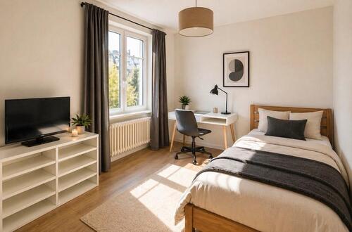 Foto - Monteurzimmer Oldenburg Innenstadt Möbliertes Business-Zimmer