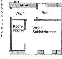Zentrale 1-Zimmerwohnung - 420,00 EUR Kaltmiete, in Düsseldorf (PLZ: 40215) Stadtbezirk 3
