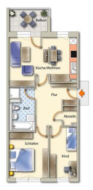Foto - Etagenwohnung zur Miete in Freiberg