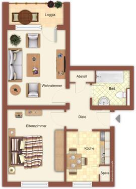 Foto - 2 Zimmer Etagenwohnung zur Miete in Mönchengladbach