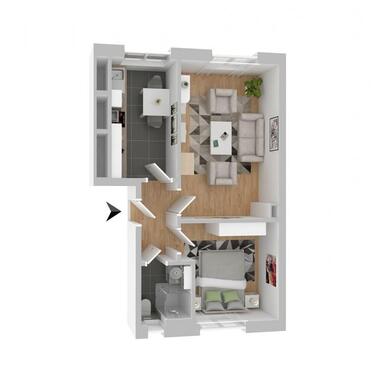 Foto - 2 Zimmer Etagenwohnung in Güstrow