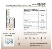 Erstbezug 2,5 Zimmerwohnung mit Einbauküche und 2 Balkonen - Bad Vilbel