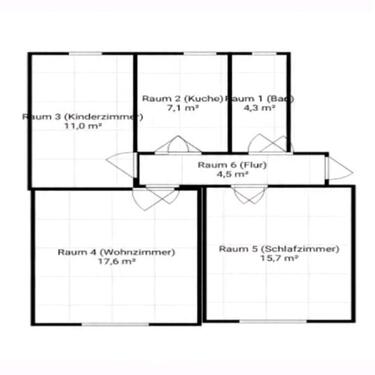 Foto - Erstbezug nach Kernsanierung - 3 Raum Wohnung ebene.Du. EBK mgl.