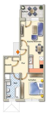 Foto - Etagenwohnung zur Miete in Freiberg