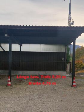 Foto - Stellplatz überdacht groß 8,20 x 4,75 m (nur noch 1 Platz !)