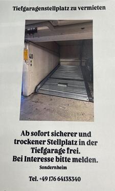 Foto - Tiefgarage zu vermieten - 90,00&nbsp;EUR Miete,
