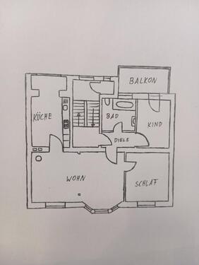 Foto - 100qm 3 Zimmer Altbau - 850,00 EUR Kaltmiete,