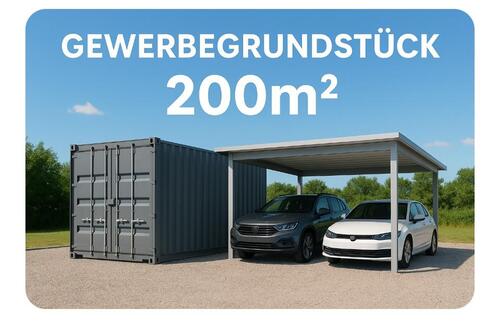 Foto - Gewerbefläche 200m² mit Container + Doppel-Carpor