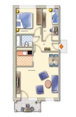 Foto - Etagenwohnung zur Miete in Freiberg