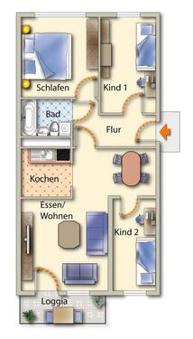 Foto - Etagenwohnung zur Miete in Freiberg