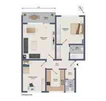 3 Zimmer Wohnung mit Garage und Balkon - Wesel Bislich