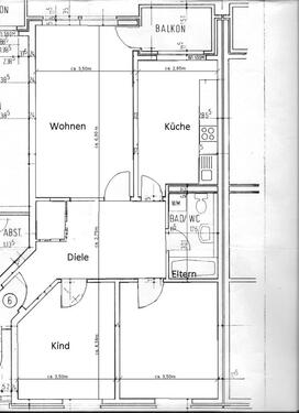 Foto - Schöne helle 3 ZKDB Wohnung mit Balkon