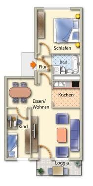 Foto - Etagenwohnung zur Miete in Freiberg