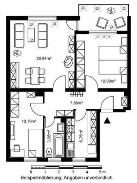 Foto - Etagenwohnung in Darmstadt zur Miete