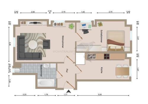 Foto - 2 Zimmer Etagenwohnung in Zwickau