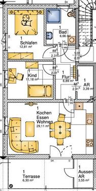 Foto - 3 Zimmer Terrassenwohnung zum Kaufen in Baar-Ebenhausen