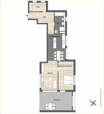Foto - Erdgeschoßwohnung in Dorfen zur Miete