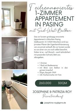 Foto - Appartement mit Balkon nahe Pasinger Stadtpark