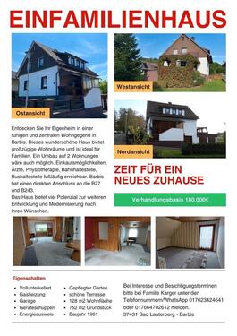 Foto - Einfamilienhaus in Bad Lauterberg Barbis