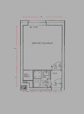 Foto - Nähe UKM und FH - 257,00 EUR Kaltmiete, ca.  19,00 m²