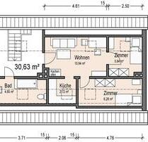 kleine Altbau-Dachgeschosswohnung mit Kachelofenheizung - Weimar Ehringsdorf