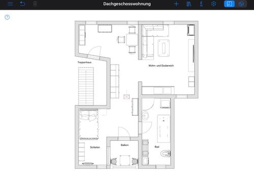 Foto - 2 Zimmer Dachgeschoßwohnung zur Miete in Bad Langensalza