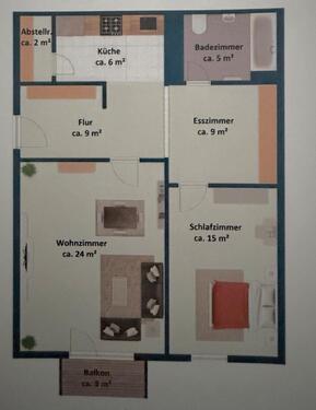 Foto - 2.5 Zimmer Etagenwohnung zur Miete in München