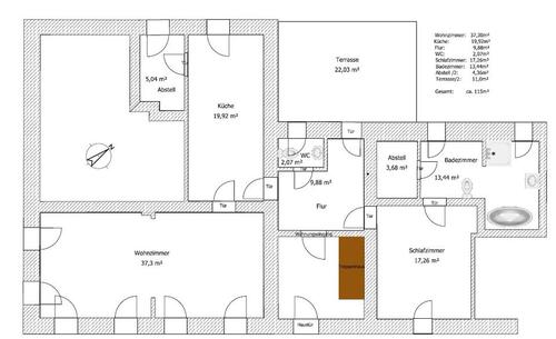 Foto - 3.5 Zimmer Erdgeschoßwohnung zur Miete in Großharthau