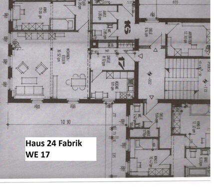 Foto - Aktuell 1 ; 1,5; 3 und 4 Raumwohnungen, z.B. 1 Raum WE 3 45,51 m² KM 241,20€