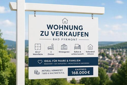 Foto - Charmante 3 Zimmer Wohnung mit Wintetgarten