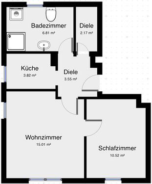 Foto - 2 Zimmer Dachgeschoßwohnung zur Miete in Meißen