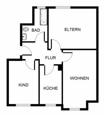 Foto - Bezaubernde, renovierte 3-Zimmer-Wohnung in ruhiger Lage ab sofort frei