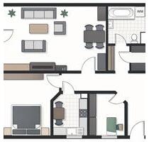 Großzügig geschnittene 2,5-Zimmerwohnung im Zentrum Rotenburgs - Rotenburg (Wümme)