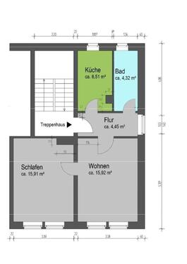 Foto - 2 Zimmer Etagenwohnung zur Miete in Calau