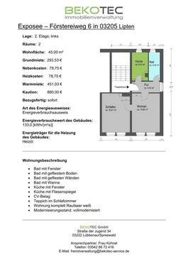 Foto - 2 Zimmer Etagenwohnung in Calau