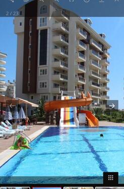 Foto - Vermiete 1+1 Zimmerwohnung Orion Anlage Avsallar Alanya Türkei