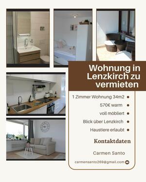 Foto - 1-Zimmerwohnung TeilVollmöbliert zu vermieten in Lenzkirch