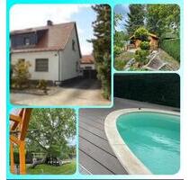 Doppelhaushälfte mit großem Gartengrundstück, Pool & Sauna - Lauchhammer