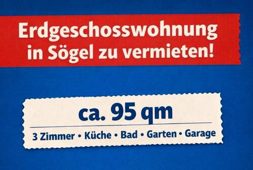 Foto - Erdgeschosswohnung in Sögel mit Garten und Garage