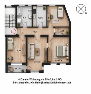 Foto - Helle 4RW mit Balkon & neuem Bad in ruhiger, zentraler Lage