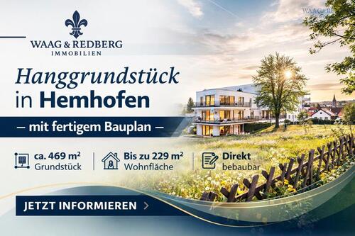 Foto - Hanggrundstück in Hemhofen mit fertigem Bauplan – 229 m² Wohnfläche realisierbar