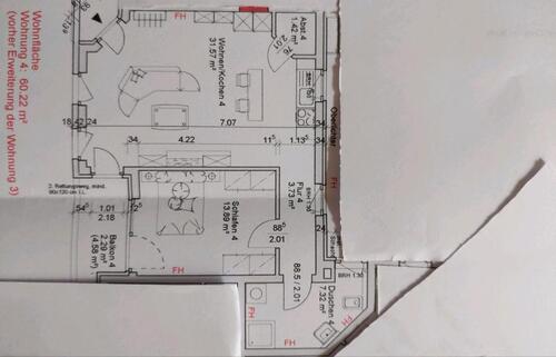 Foto - Wohnung in Schloß Holte - 780,00&nbsp;EUR Kaltmiete, ca.&nbsp; 60,00&nbsp;m&sup2;