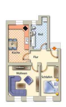 Foto - Etagenwohnung zur Miete in Freiberg