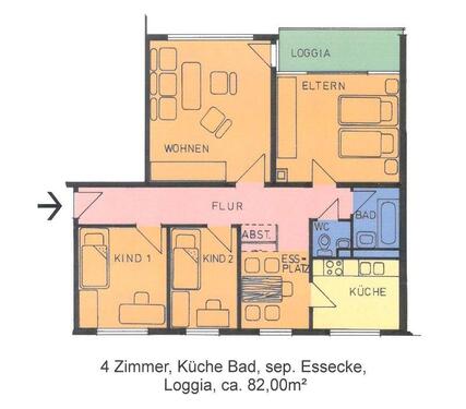 Foto - 4 Zimmer Etagenwohnung zur Miete in Kassel