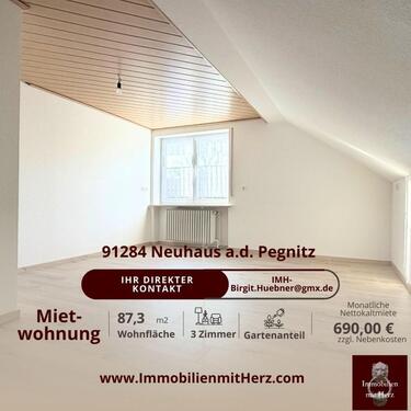 Foto - Freundliche Dachgeschosswohnung mit Gartenanteil