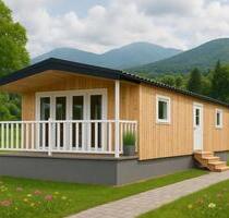 modernes und seniorengerechtes, top isoliert hell Mobilheim Fertighaus Tinyhaus Tinyhouse mit Terrasse - Deggendorf