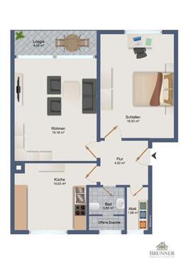 Foto - Sanierte 2-Zimmer Wohnung in 75335 Dobel
