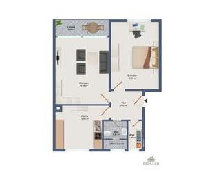 Sanierte 2-Zimmer Wohnung in 75335 Dobel - Bad Herrenalb