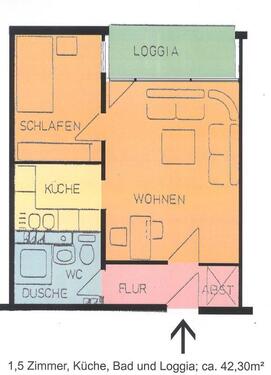 Foto - Single Wohnung in Brückenhof mit tollem Ausblick