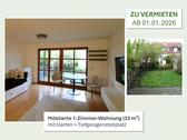 Foto - Möblierte Einraumwohnung mit Garten + Tiefgaragenstellplatz